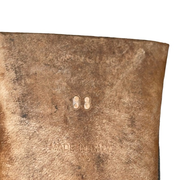 Balenciaga Leather Studded Women Sandals Size 7.5 / EU 38 - Picture 10 of 12